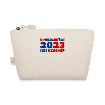 Kindergarten 2023 Ich Komme Mädchen Kita Geschenk - Bio-Täschchen - Natur - Vorne