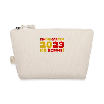 Kindergarten 2023 Ich Komme Mädchen Kita Geschenk - Bio-Täschchen - Natur - Vorne