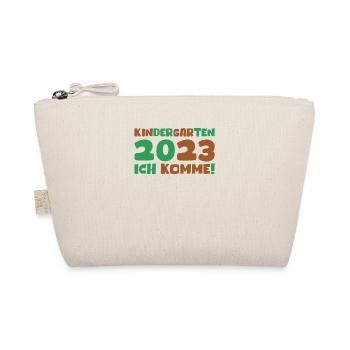 Kindergarten 2023 Ich Komme Mädchen Kita Geschenk - Bio-Täschchen - Natur - Vorne