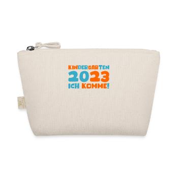 Kindergarten 2023 Ich Komme Mädchen Kita Geschenk - Bio-Täschchen - Natur - Vorne