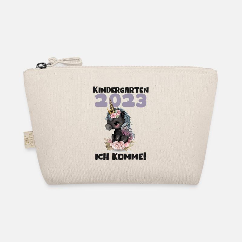 Kindergarten 2023 Jungen Mädchen Kita Geschenk - Bio-Täschchen - Natur