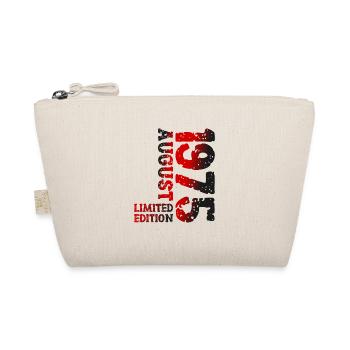 1975 August Limited Edition 48th Birthday Outfit - Organic Pouch - nature - Front