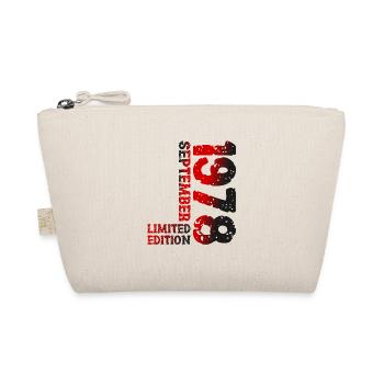 1978 September Limited Edition 45th Birthday Deco - Organic Pouch - nature - Front