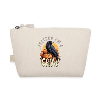 Pretend I'm a Crow Lazy Halloween Costume Party - Organic Pouch - nature - Front