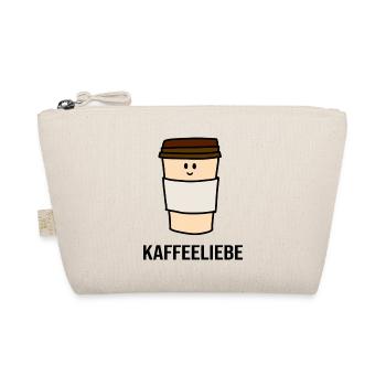 Kaffeeliebe Shirt süße Tasse mit Spruch Geschenk - Bio-Täschchen - Natur - Vorne