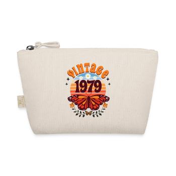 Butterfly Year 1979 Woman 45 Years Anniversary - Organic Pouch - nature - Front
