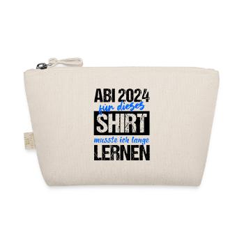 Abi 2024 Für Dieses Shirt Musste Ich Lange Lernen - Bio-Täschchen - Natur - Vorne
