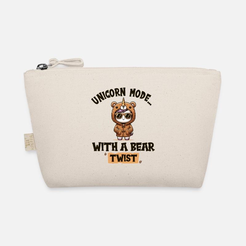 With Bear Touch Unicorn Humor Organic Pouch
