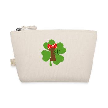 St Patricks Day Accessories Ireland Shamrock Decoration - Organic Pouch - nature - Front