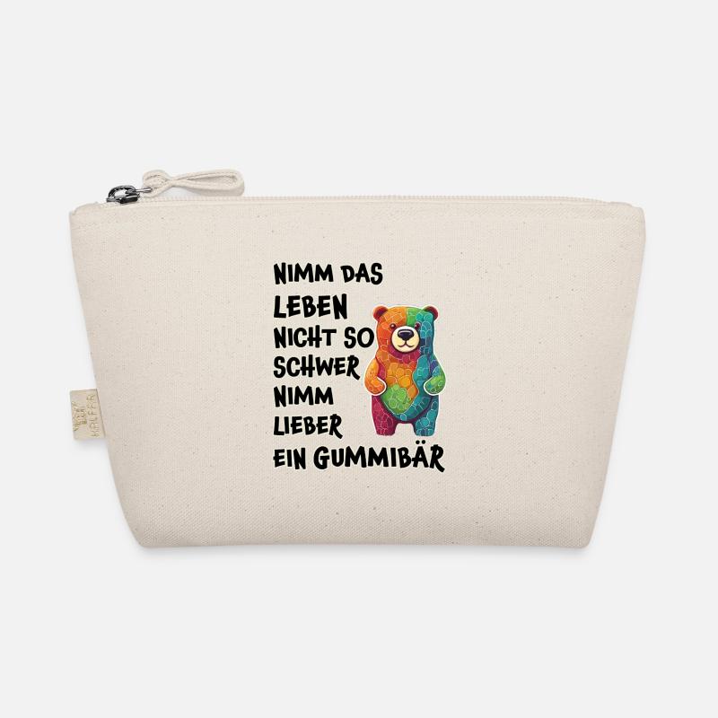 Nimm das Leben nicht so schwer, Gummibär - Bio-Täschchen - Natur