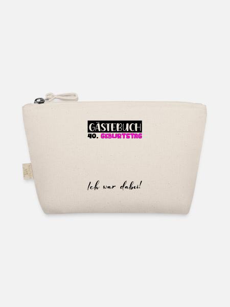 Livre d'or pour femmes, cadeau d'anniversaire 40e, décoration pour femmes - Trousse biologique - nature - Devant