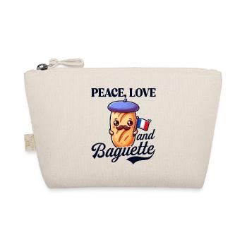 Paix Amour Et Baguette Fière D'Être Français - Trousse biologique - nature - Devant