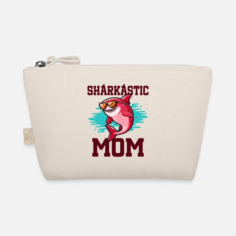 Sharkastic Mother Shark Joke Sarcastic Mom Organic Pouch