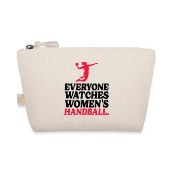 Retro Sport Damen Handball - Bio-Täschchen - Natur - Vorne