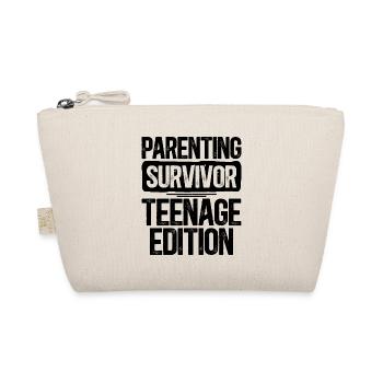 Humor Family Teens Mom Dad - Organic Pouch - nature - Front