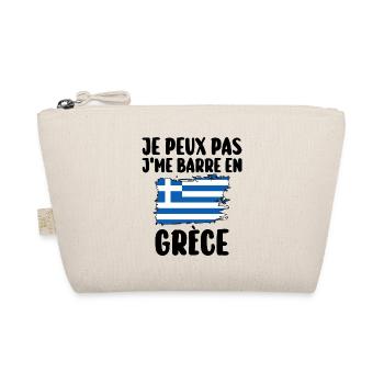 J'Me Barre En Grèce Voyage Cadeau - Trousse biologique - nature - Devant