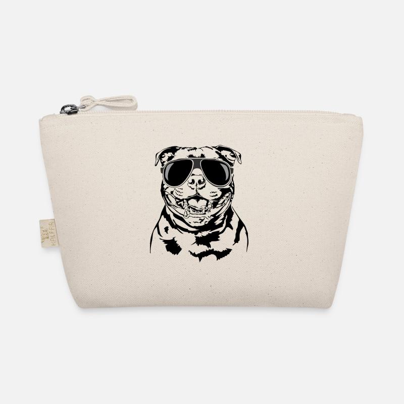 STAFFORDSHIRE BULL TERRIER cool Hunde Wilsigns - Bio-Täschchen - Natur