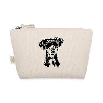 GERMAN PINSCHER cool sunglasses dog Wilsigns - Organic Pouch - nature - Front