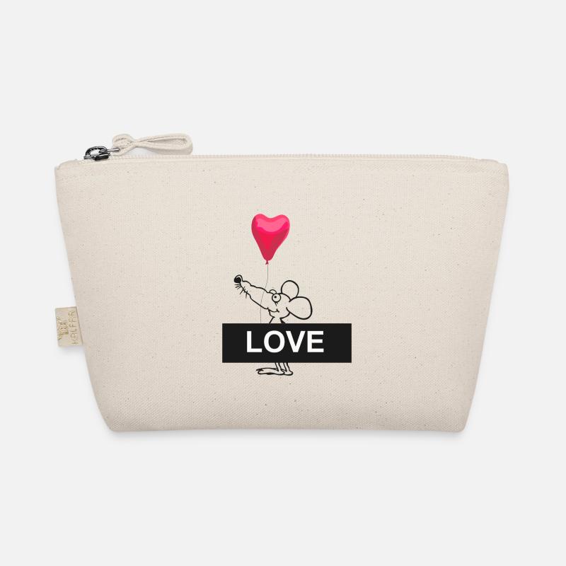 Heart Mouse with LOVE Bar Organic Pouch