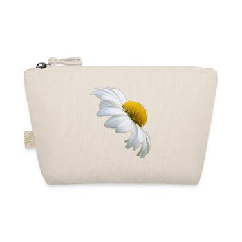 Margeriten Margerite weiße Blume Gänseblume - Bio-Täschchen - Natur - Vorne