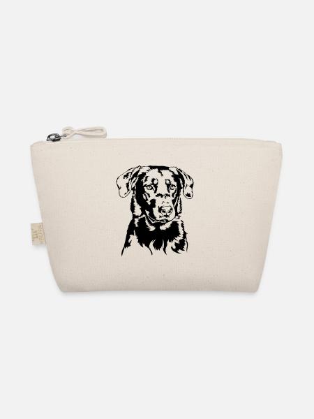 BEAUCERON Dog Portrait Dog Dog Wilsigns - Organic Pouch - nature - Front