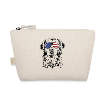 GOLDEN RETRIEVER America Flag Dogs Wilsigns - Organic Pouch - nature - Front