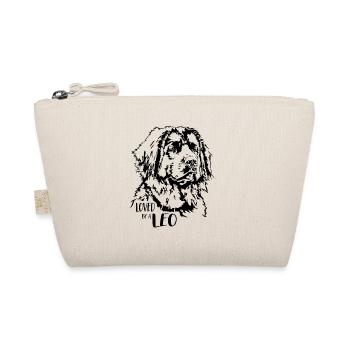 Loved by a Leonberger Hundespruch Hunde Wilsigns - Organic Pouch - nature - Front