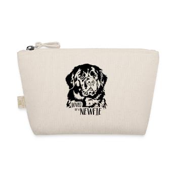 Loved by a Newfie Newfoundland dog saying dogs - Organic Pouch - nature - Front