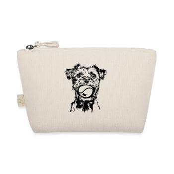 Border Terrier Hunde Hund Wilsigns - Bio-Täschchen - Natur - Vorne