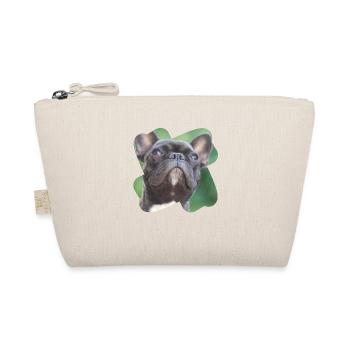 french bulldog looks totally cute - Organic Pouch - nature - Front