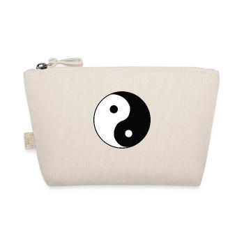ying yang Black and white up and down - Organic Pouch - nature - Front