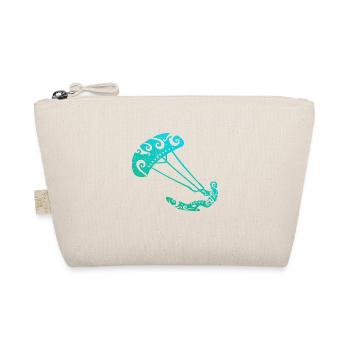 Maori Kitesurfer Tribal Tattoo Geschenkidee - Bio-Täschchen - Natur - Vorne