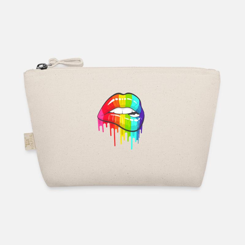 Regenbogenlippen Bio-Täschchen