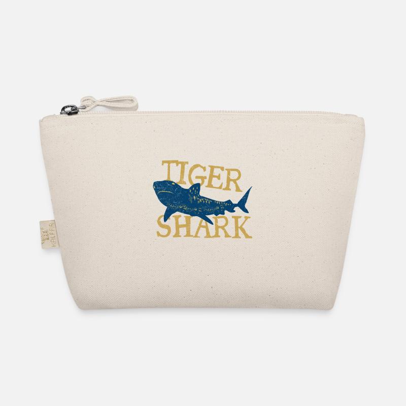 Fish Tiger Shark Dark Danger Diver Gift Organic Pouch