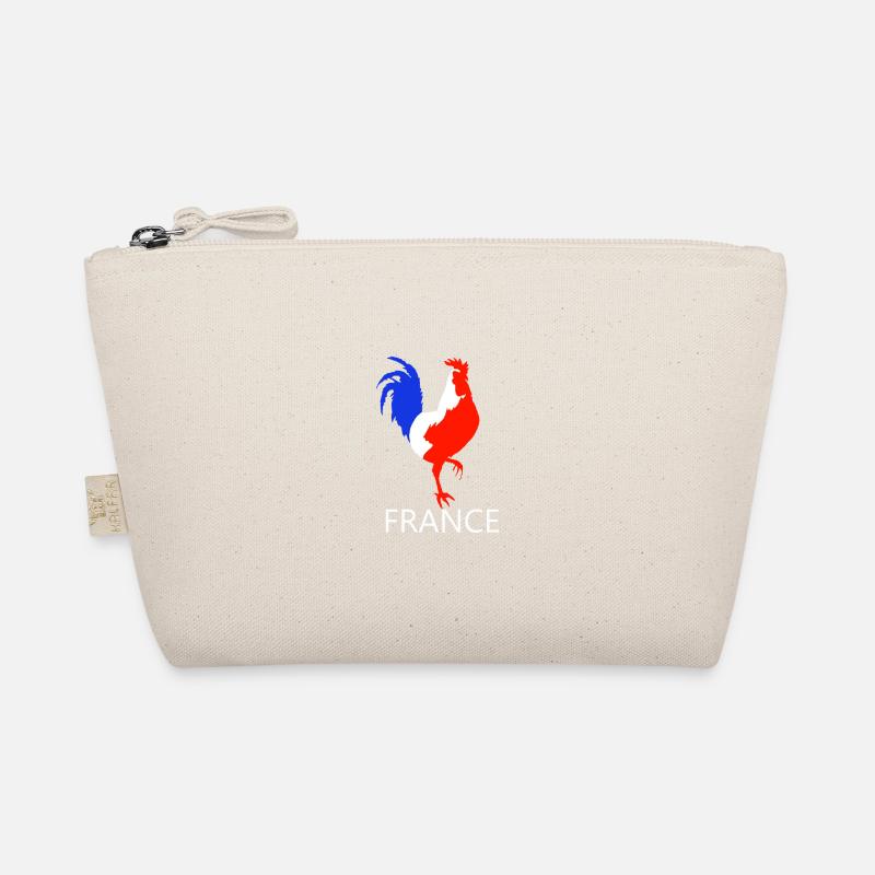 rooster blue white red Organic Pouch
