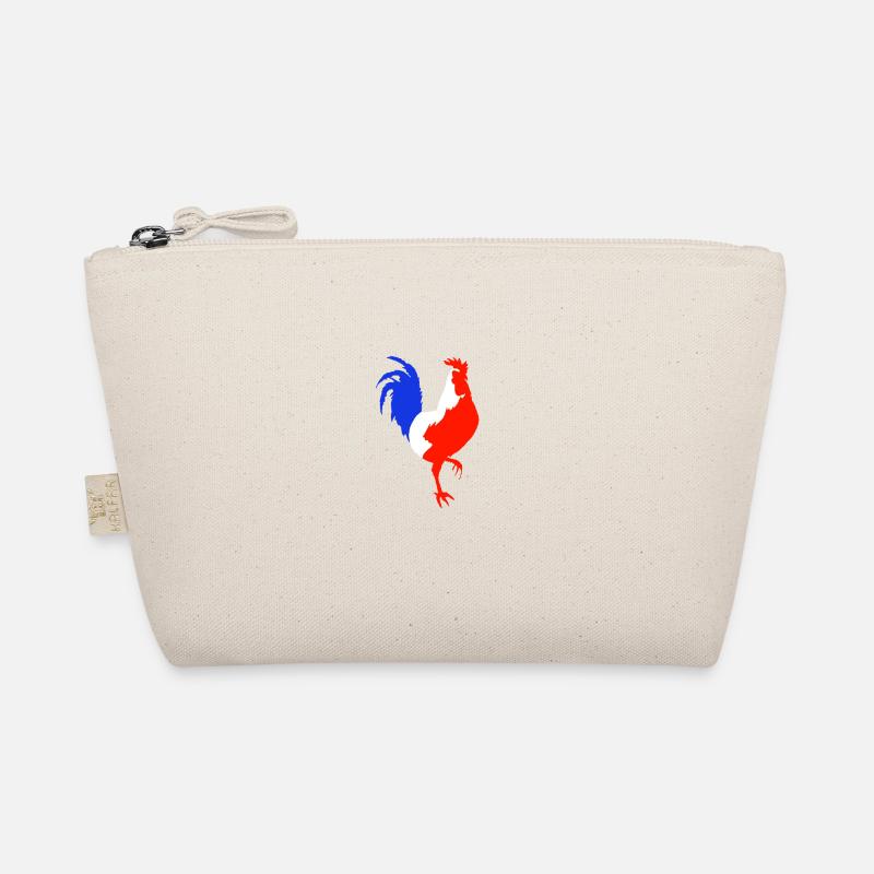 Hahn blau weiß rot Bio-Täschchen