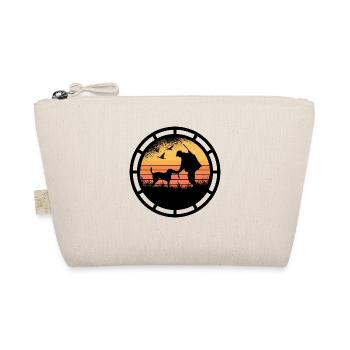 Hunter with his hunting dog. Shooting club - Organic Pouch - nature - Front