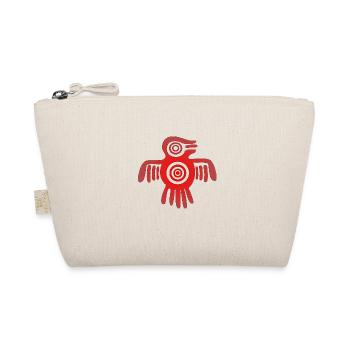 Aztec bird - Organic Pouch - nature - Front