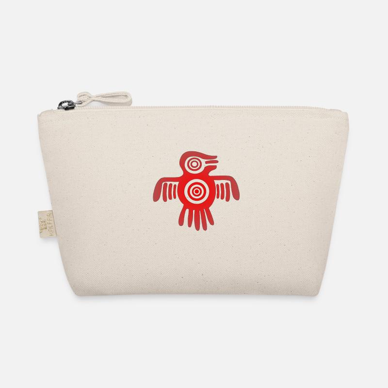 Aztekischer Vogel - Bio-Täschchen - Natur
