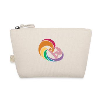 Surfer Waves Rainbow Color Tattoo Gift Idea - Organic Pouch - nature - Front