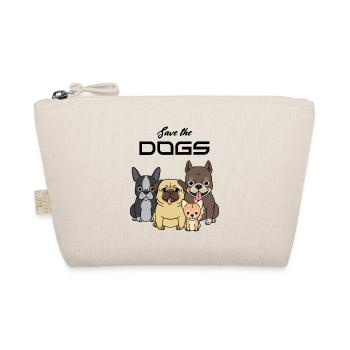 Save the dogs i love dogs - Bio-Täschchen - Natur - Vorne