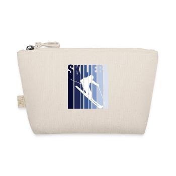 Ski Skiliebe Skifahrer Skifahrerin Wintersport Fun - Bio-Täschchen - Natur - Vorne