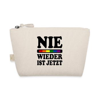Nie wieder ist jetzt - Bio-Täschchen - Natur - Vorne