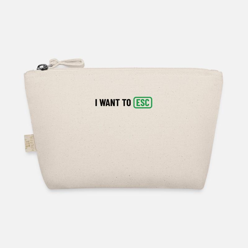 I want to ESC - Computer Scientist, Developer Gift Organic Pouch