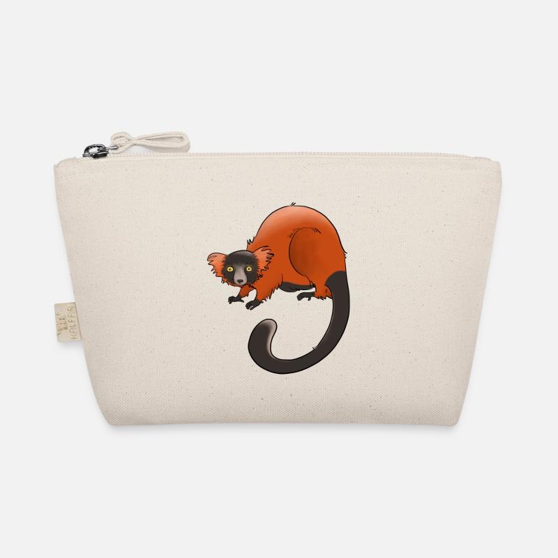 Rufous vari, Lemur oder nichts Bio-Täschchen