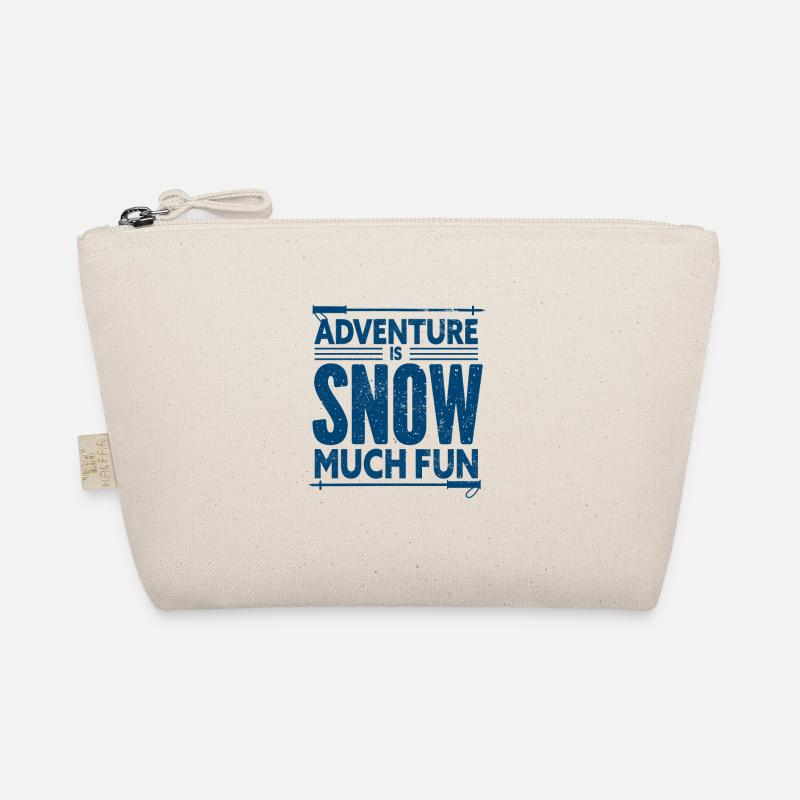 Skiing Snowboard Mountains Holiday Snow Freestyle Organic Pouch
