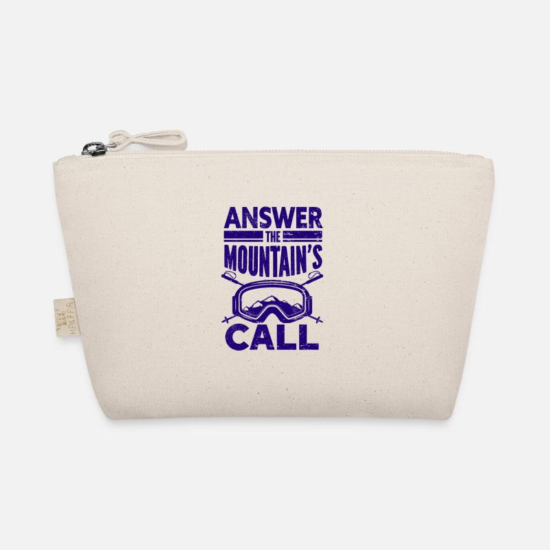 Skiing Snowboard Mountains Holiday Snow Freestyle Organic Pouch