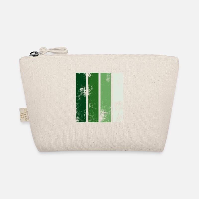 Rayures rétro vertes Trousse biologique