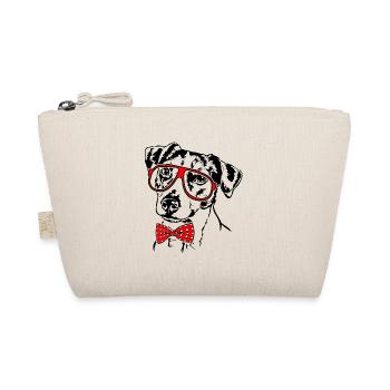 Lustiger JACK RUSSELL TERRIER Brille Hunde Hund - Bio-Täschchen - Natur - Vorne