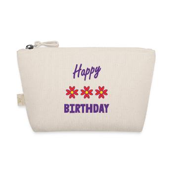 JOYEUX ANNIVERSAIRE. HAPPY BIRTHDAY. ANNIVERSAIRE. - Trousse biologique - nature - Devant
